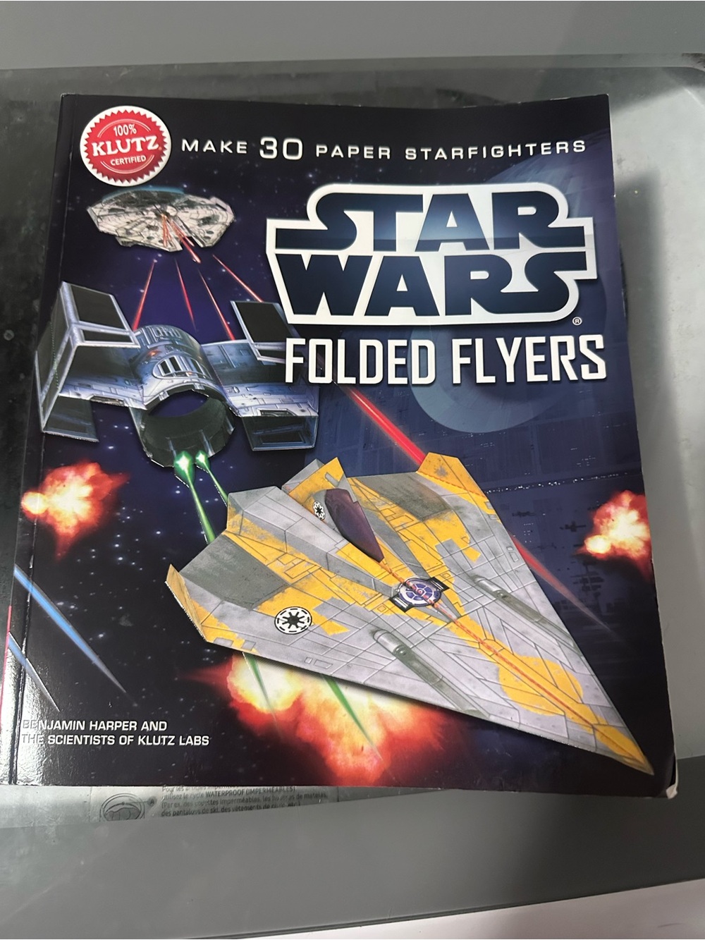Star Wars Folded Flyers Klutz Paper Airplane Craft Book Complete